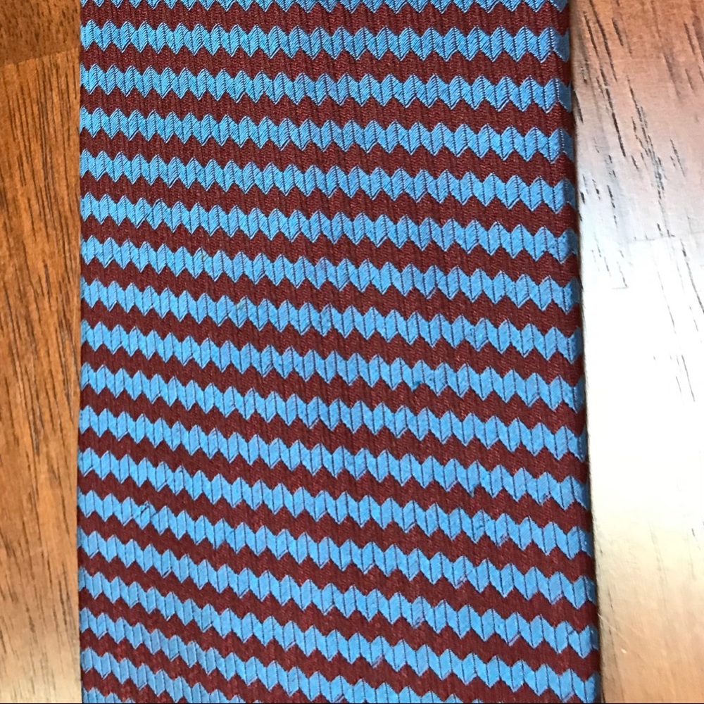 Blue / Cranberry Stripe Tie
